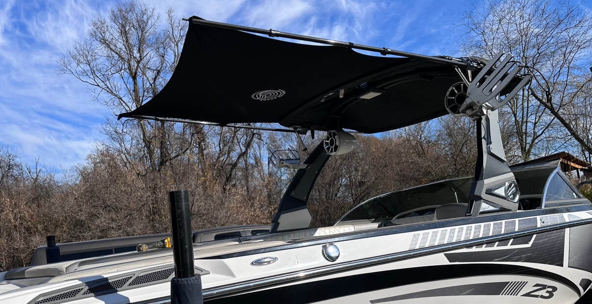 Wakeboard and Wakesurf Boat Bimini Extension Kit Shoreline Brands